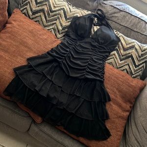 My Michelle Medium black backless nice dress with sparkles. Made in Sri Lanka